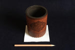 Load image into Gallery viewer, Faux leather qalam pen stand with Persian calligraphy - brown
