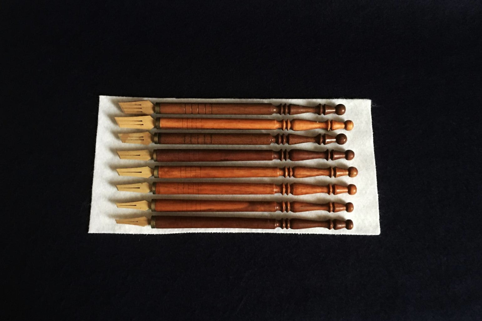 Set of 8 bamboo qalams for Arabic calligraphy: 3 - 10 mm