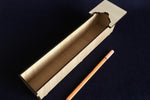 Load image into Gallery viewer, Large wooden kalamdan pen case with golden metallic decoration
