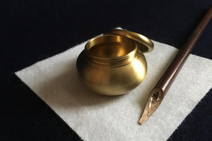 Brass inkwell for Arabic calligraphy (1)